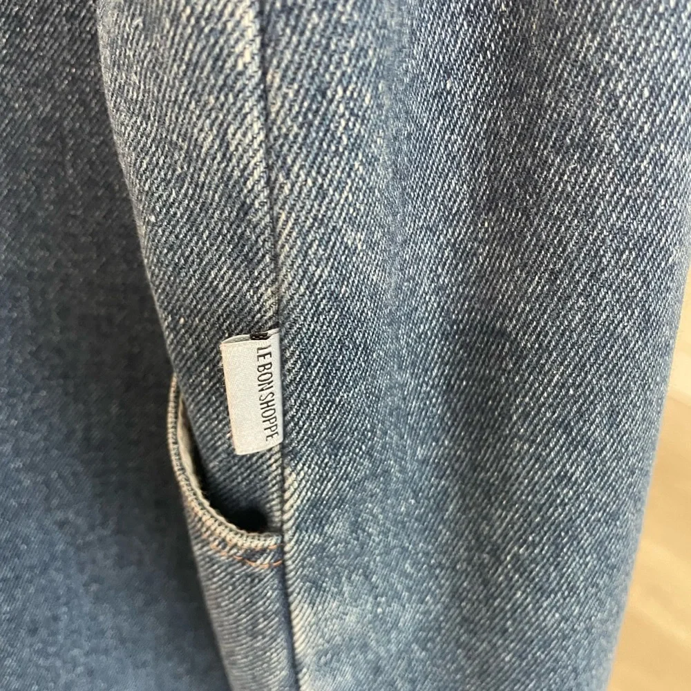 Le Bon Shoppe city denim skirt elastic waist pockets - Picture 9 of 9